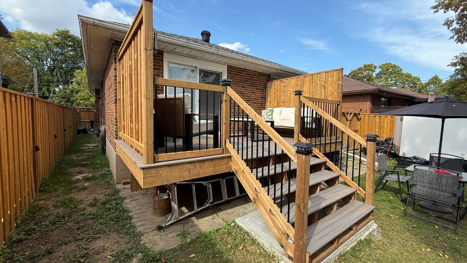 Noble General Contracting Etobicoke new backyard deck build Noble General Contracting Etobicoke new backyard deck build