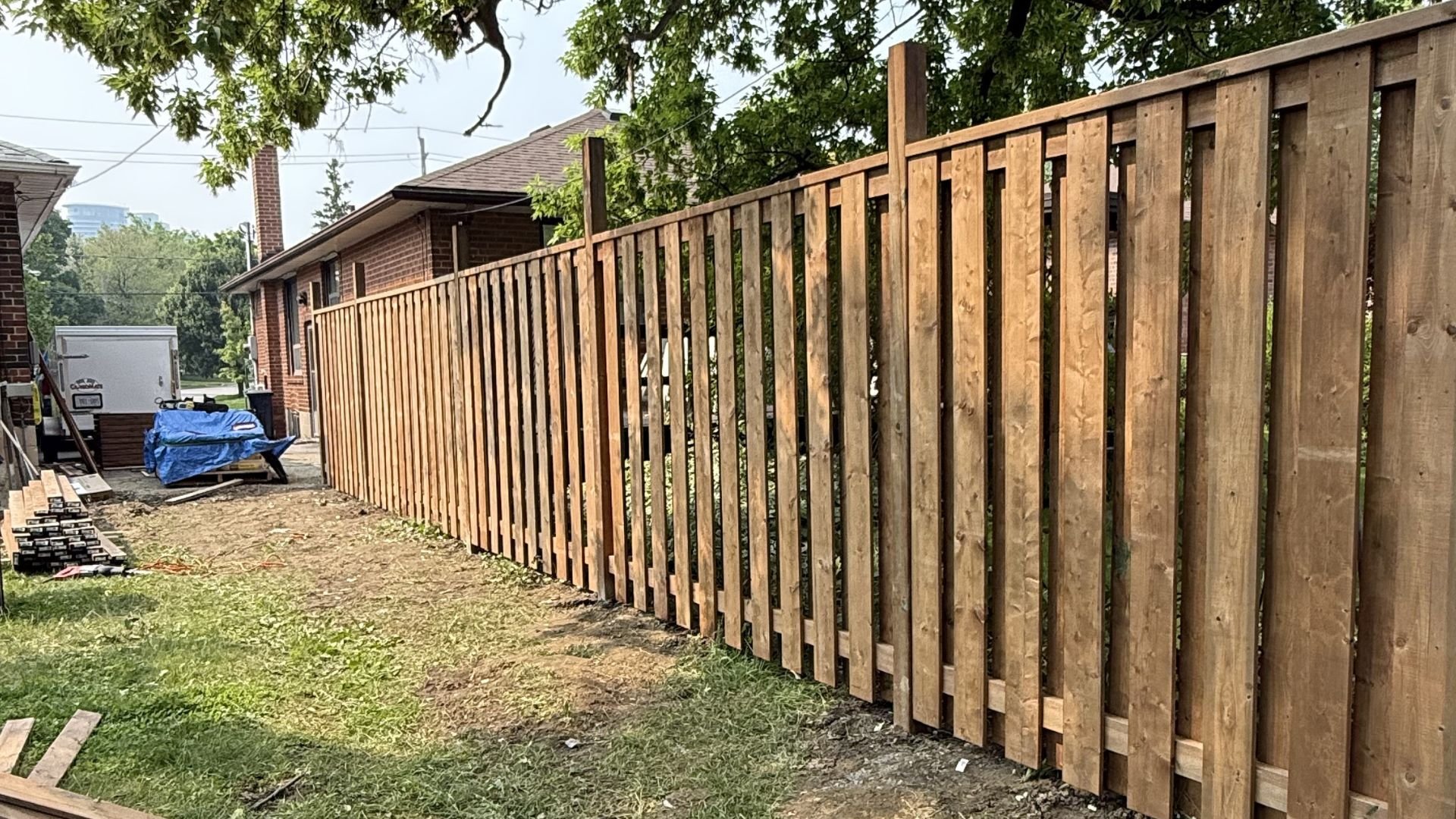 Noble General Contracting Etobicoke new fence build Noble General Contracting Etobicoke new fence build